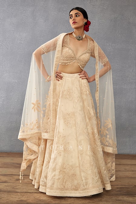 Torani Mradu Pankhuri Botanic Pattern Bridal Lehenga Set 