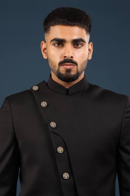 Buy Cosa Nostraa Gold The Knight Lion Shield Buttons - Set Of 13 at Aza Fashions Buy_Cosa Nostraa_Gold The Knight Lion Shield Buttons - Set Of 13 _at_Aza_Fashions