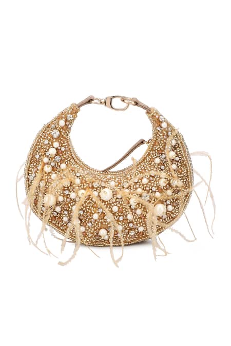 Buy Women Gold Casual Sling Bag Online - 707096 | Allen Solly