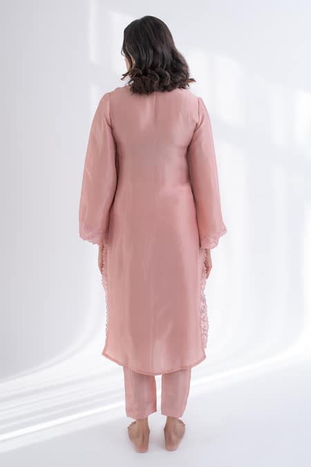 Avaasya Jaipur Resham Embroidered Kurta & Pant Set 