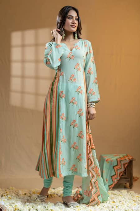 Nazar by Indu Floral Print Kurta Set 