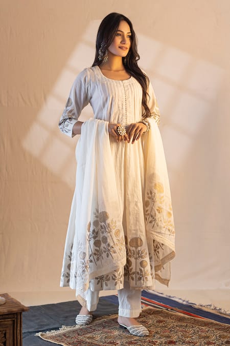 Nazar by Indu Floral Print Kurta Set 