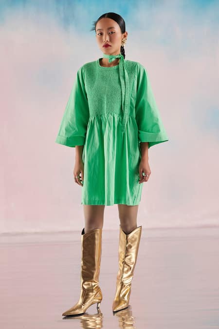 Ilk Smocked Yoke Dress 