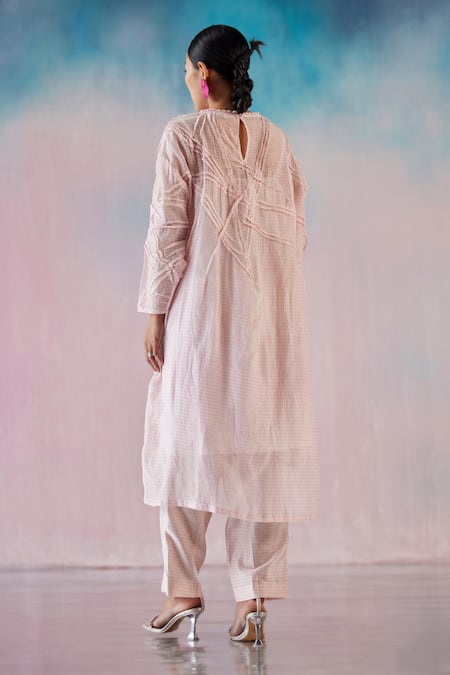 Ilk Chanderi Heart Print Dress 