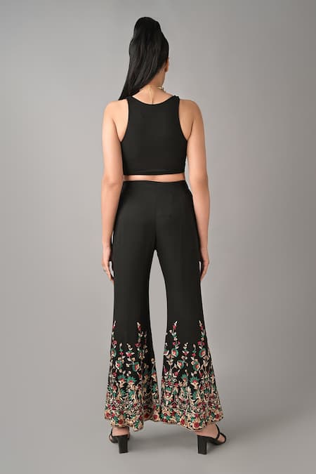 Kavita D Floral Embroidered Trouser 