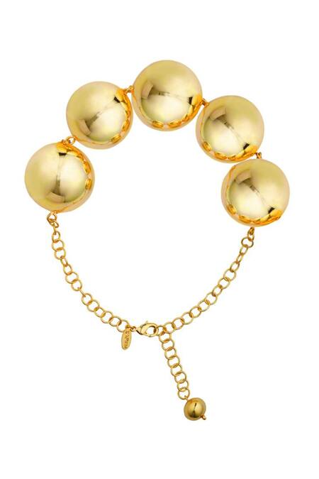 Buy_ZARIIN_Gold Plated Ball Embellished Party On Night Gift Box Set_Online_at_Aza_Fashions