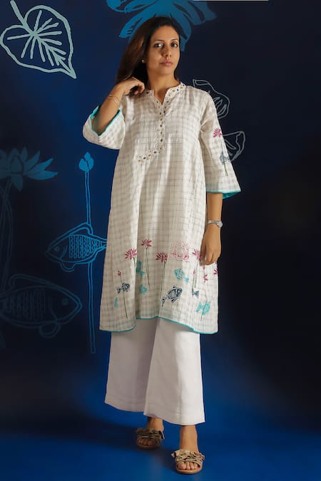 Ibai Lotus Block Print Dress 