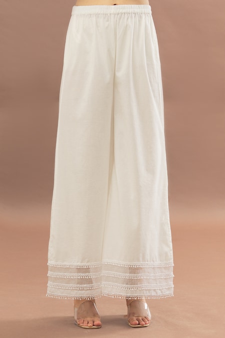 Buy White Palazzo Online - W for Woman