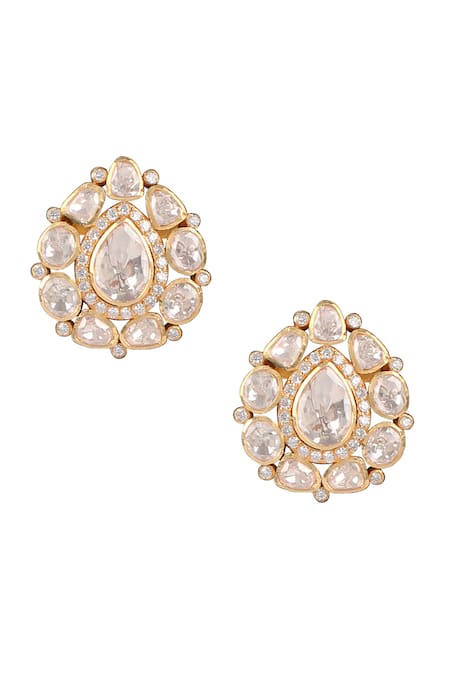 Buy Sica Jewellery Yellow Moissanite Polki Embellished Long Necklace Set Online at Aza Fashions Buy_Sica Jewellery_Yellow Moissanite Polki Embellished Long Necklace Set _Online_at_Aza_Fashions