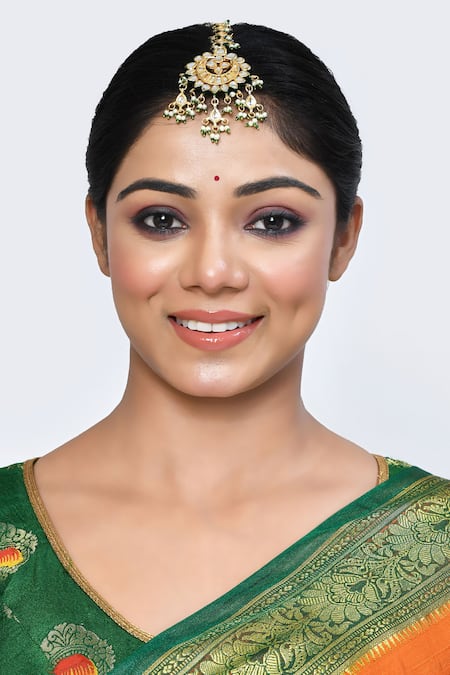 Posh By Rathore Kundan Embellished Maangtikka 