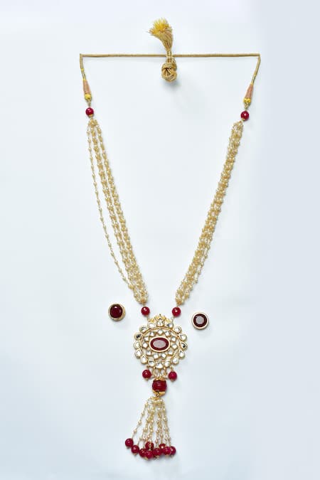 Posh By Rathore Stone Embellished Necklace Set 