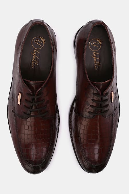 Lafattio Formal Textured Shoes 