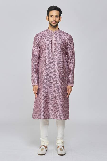 Samyukta Singhania_Black Kurta Cotton Printed Floral And Thread Work Set _Online_at_Aza_Fashions