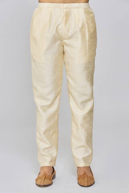 Nayantara Couture Gold Viscose, Silk Embroidery Geometric Floral Bundi Set at Aza Fashions Nayantara Couture_Gold Viscose, Silk Embroidery Geometric Floral Bundi Set_at_Aza_Fashions