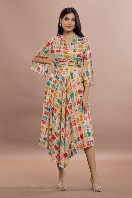 Buy FOREVER 21 Women Peach Coloured Backless Maxi Dress - Dresses for Women  2206259 | Myntra