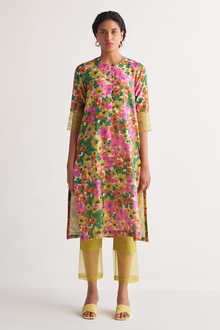 Shivani Bhargava Gardenia Floral Print Kurta 