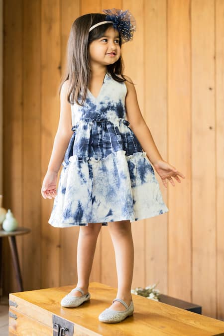 JILMIL DREAMWEAR Cotton Sleeveless Tie-Dye Dress 