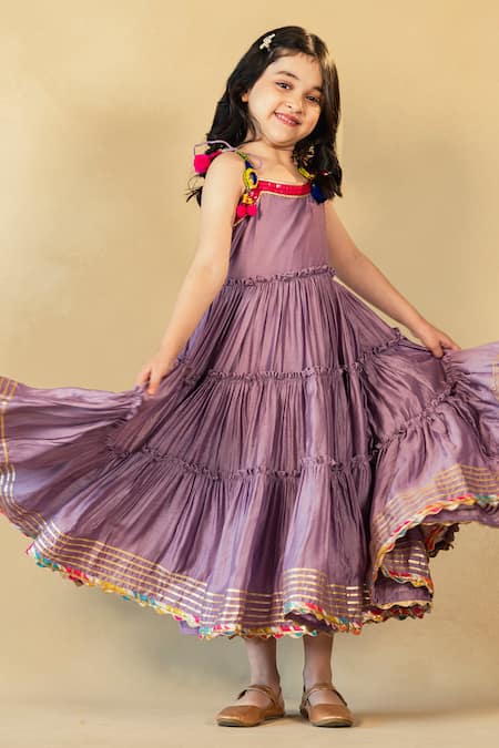 JILMIL DREAMWEAR Chanderi Tiered Dress 