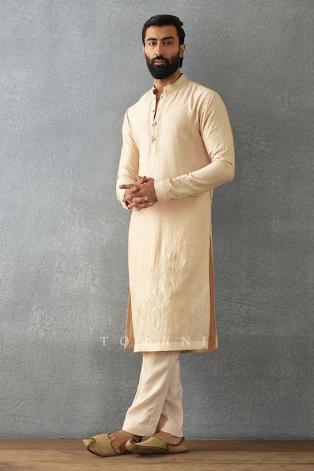 Torani Mradu Nisarg Hand Block Printed Kurta Set 
