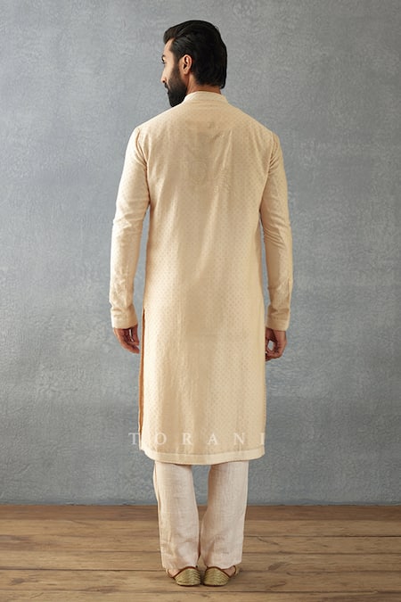 Torani Mradu Nisarg Hand Block Printed Kurta Set 