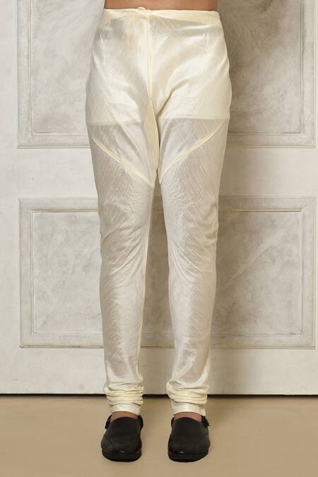 Buy_Arihant Rai Sinha_Blue Jacquard, Silk Brooches Floral Vine Pattern Sherwani With Churidar _Online_at_Aza_Fashions