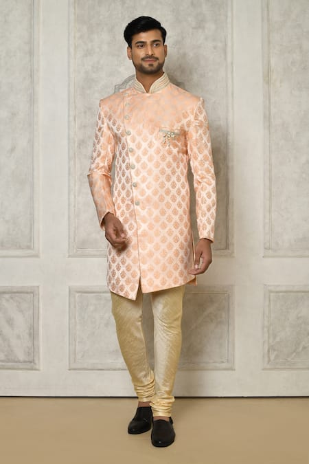 Aryavir Malhotra Rhinestone Embellished Sherwani 