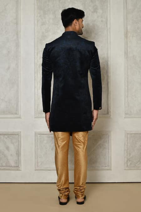 Arihant Rai Sinha Digital Print Velvet Sherwani 
