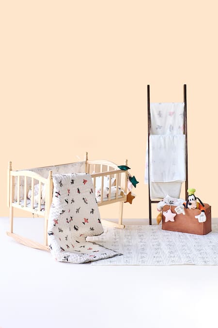 Jaipur Gate Jet Plane Print Baby Cot Set 