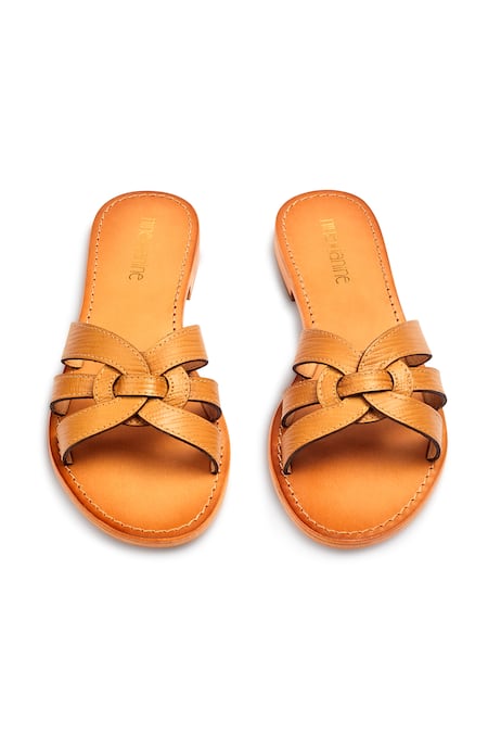 Nine By Janine Celeste Broad Strap Flats 