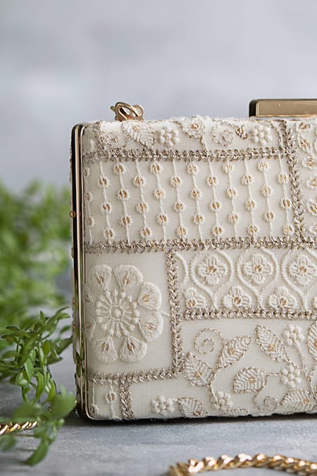 Amyra Mosaic Luxe Embroidered Clutch 
