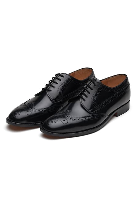 Mens black wingtip store dress shoes