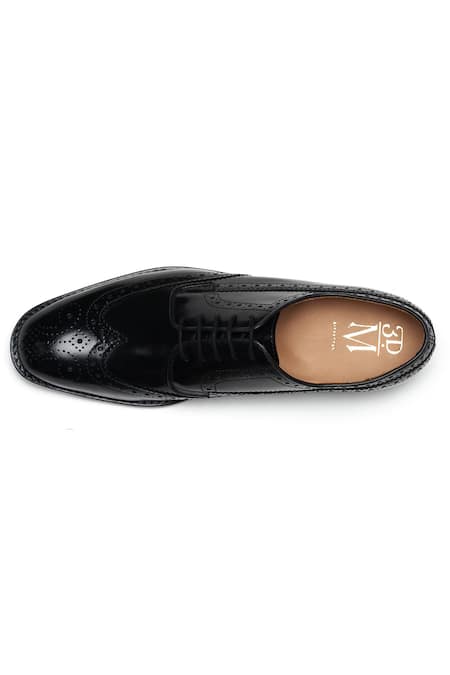 Shop 3dm Lifestyle Black Wingtip Derby Brogue Shoes Online at Aza Fashions Shop_3dm Lifestyle_Black Wingtip Derby Brogue Shoes _Online_at_Aza_Fashions