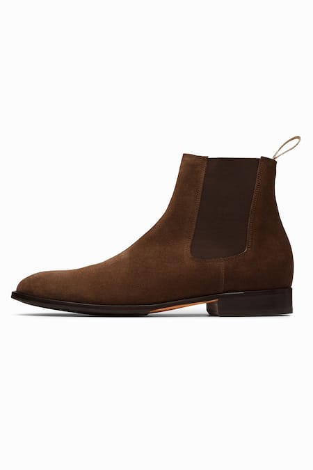 Buy_3dm Lifestyle_Brown Suede Chelsea Boots _Online_at_Aza_Fashions