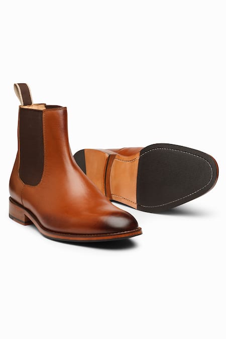 3dm Lifestyle Brown Leather Chelsea Boots 