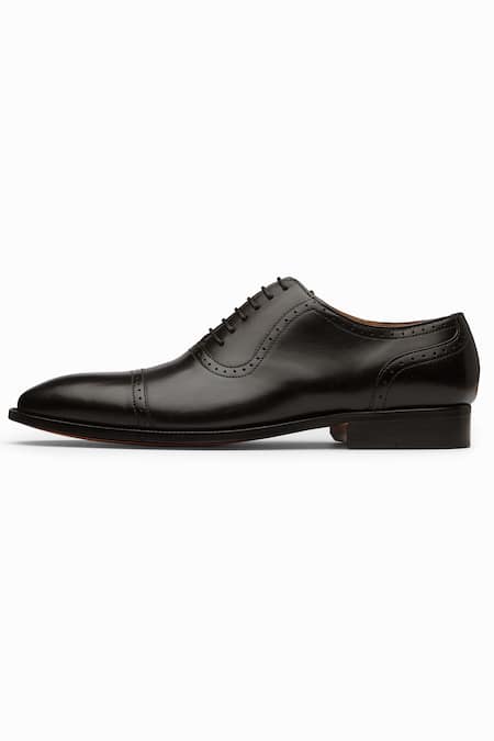 3dm Lifestyle Black Leather Oxford Shoes Online at Aza Fashions 3dm Lifestyle_Black Leather Oxford Shoes _Online_at_Aza_Fashions