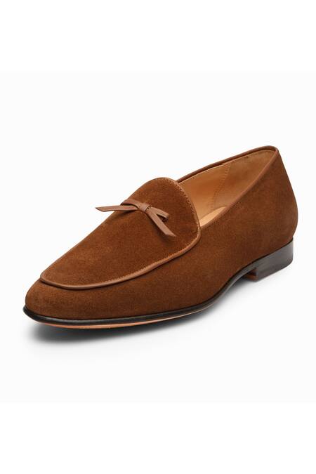 Buy_3dm Lifestyle_Brown Suede Belgian Loafers _Online_at_Aza_Fashions
