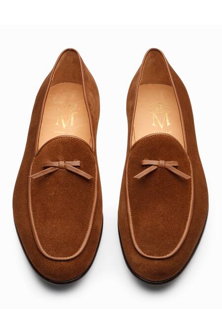 Shop_3dm Lifestyle_Brown Suede Belgian Loafers _Online_at_Aza_Fashions