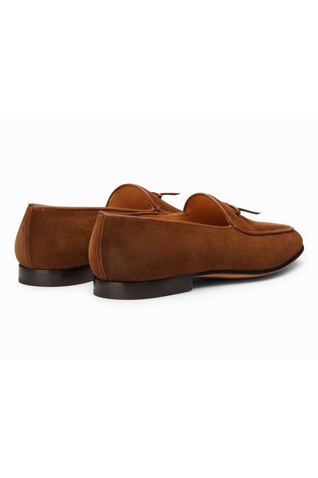 3dm Lifestyle_Brown Suede Belgian Loafers _at_Aza_Fashions
