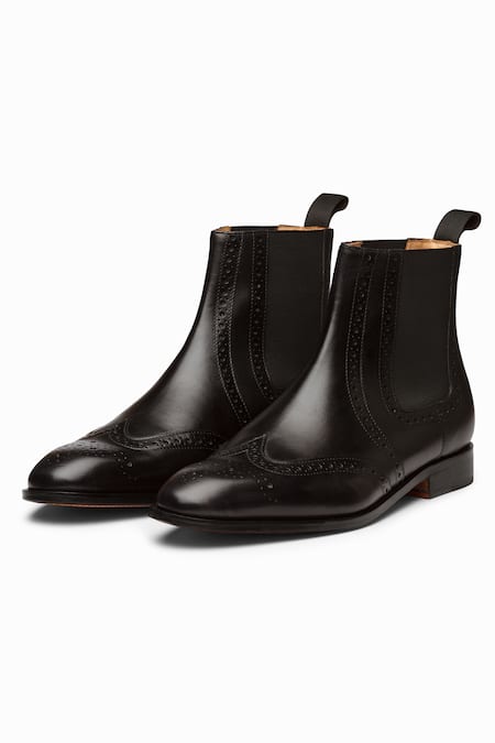 Chelsea brogue boots discount men's