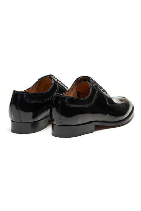 Shop_3dm Lifestyle_Black Handmade Leather Derby Shoes _Online_at_Aza_Fashions