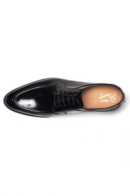 Shop_3dm Lifestyle_Black Handmade Leather Derby Shoes 
