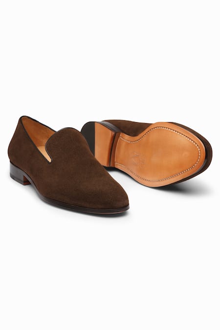Shop 3dm Lifestyle Brown Venetian Leather Penny Loafers Online at Aza Fashions Shop_3dm Lifestyle_Brown Venetian Leather Penny Loafers _Online_at_Aza_Fashions