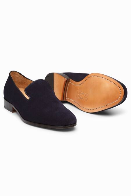 Shop_3dm Lifestyle_Blue Navy Leather Penny Loafers _Online_at_Aza_Fashions