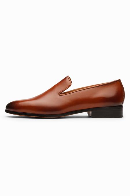 Buy_3dm Lifestyle_Brown Venetian Leather Loafers_Online_at_Aza_Fashions