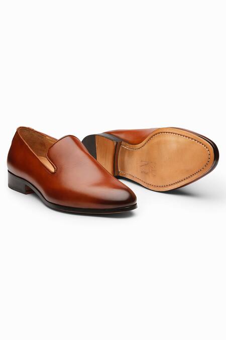 Shop_3dm Lifestyle_Brown Venetian Leather Loafers_Online_at_Aza_Fashions
