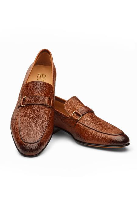 Shop_3dm Lifestyle_Brown Leather Lorenzo Loafers _at_Aza_Fashions