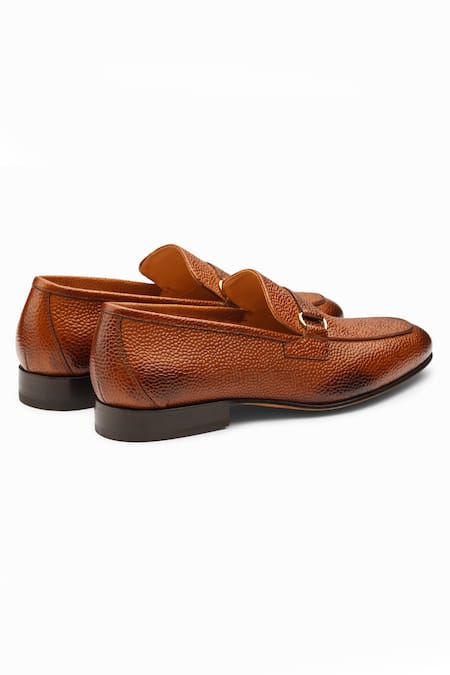 3dm Lifestyle_Brown Leather Lorenzo Loafers _at_Aza_Fashions