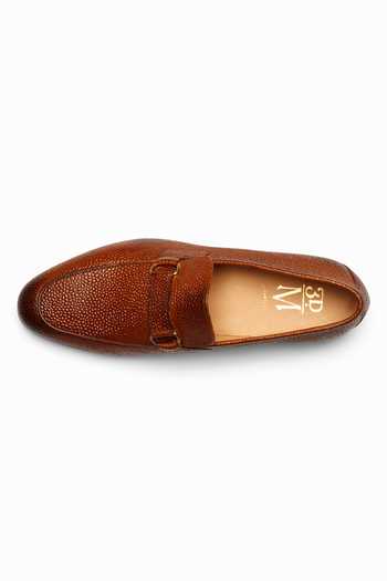 Buy Brown Leather Lorenzo Loafers For Men by 3dm Lifestyle  display picture 1