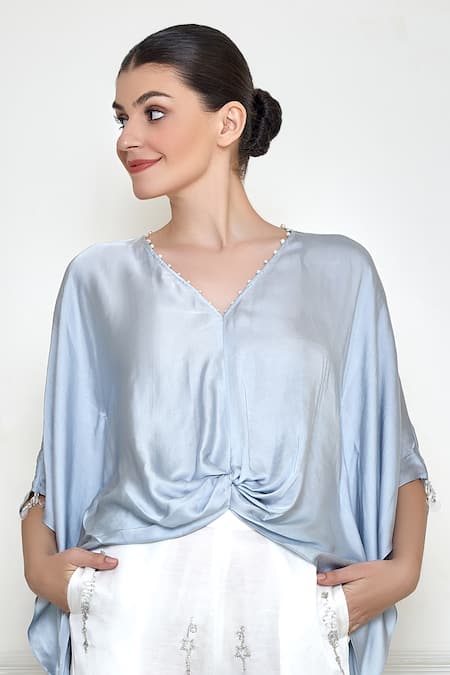 DILNAZ Cotton Satin Kaftan 