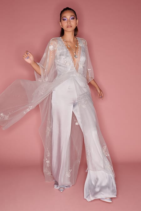 Atu Body Couture crystal-embellished semi-sheer Jumpsuit - Farfetch